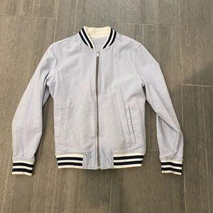Zara Men’s Light Blue Bomber Jacket